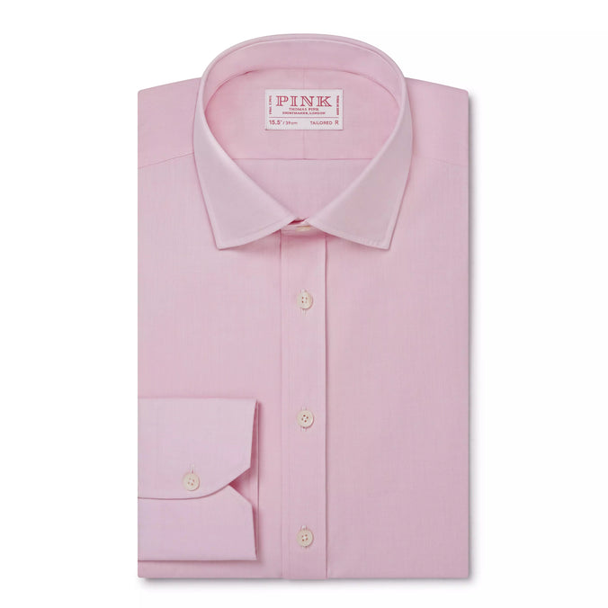 Pale Pink Tailored Fit Ramses Poplin Formal Shirt