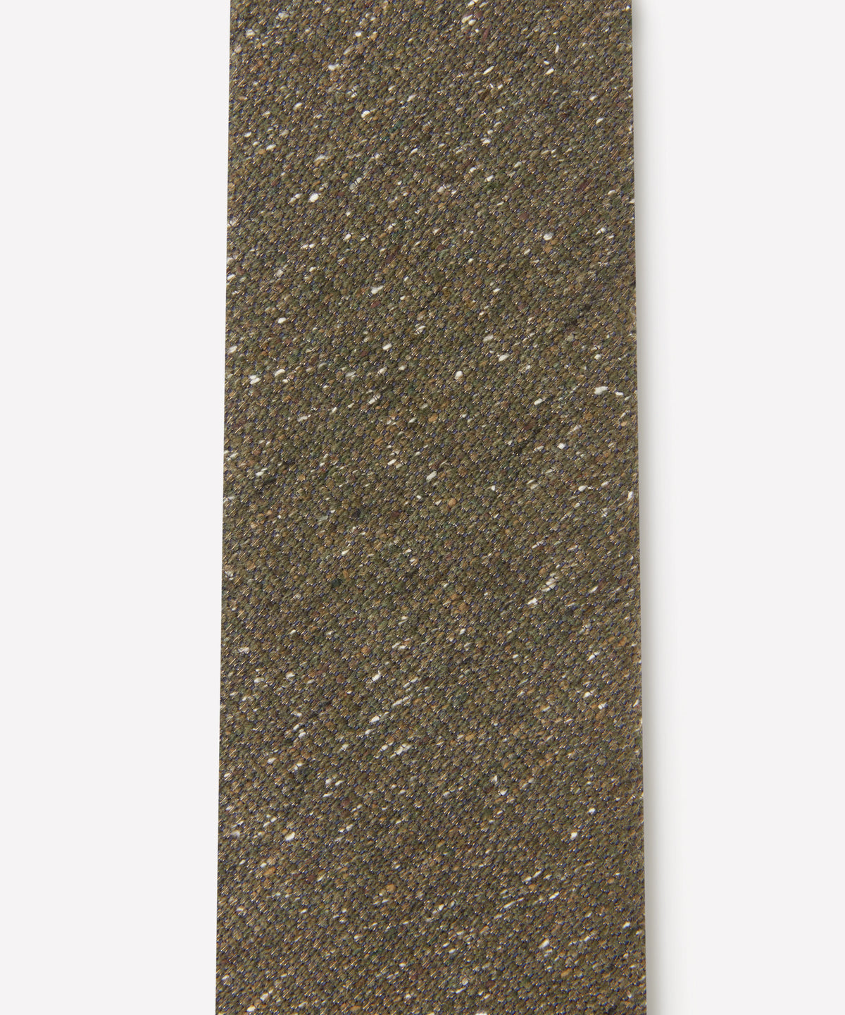 Olive Textured Slub Silk Tie