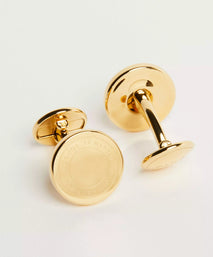 Gold Gold Finish Jermyn St Cufflinks