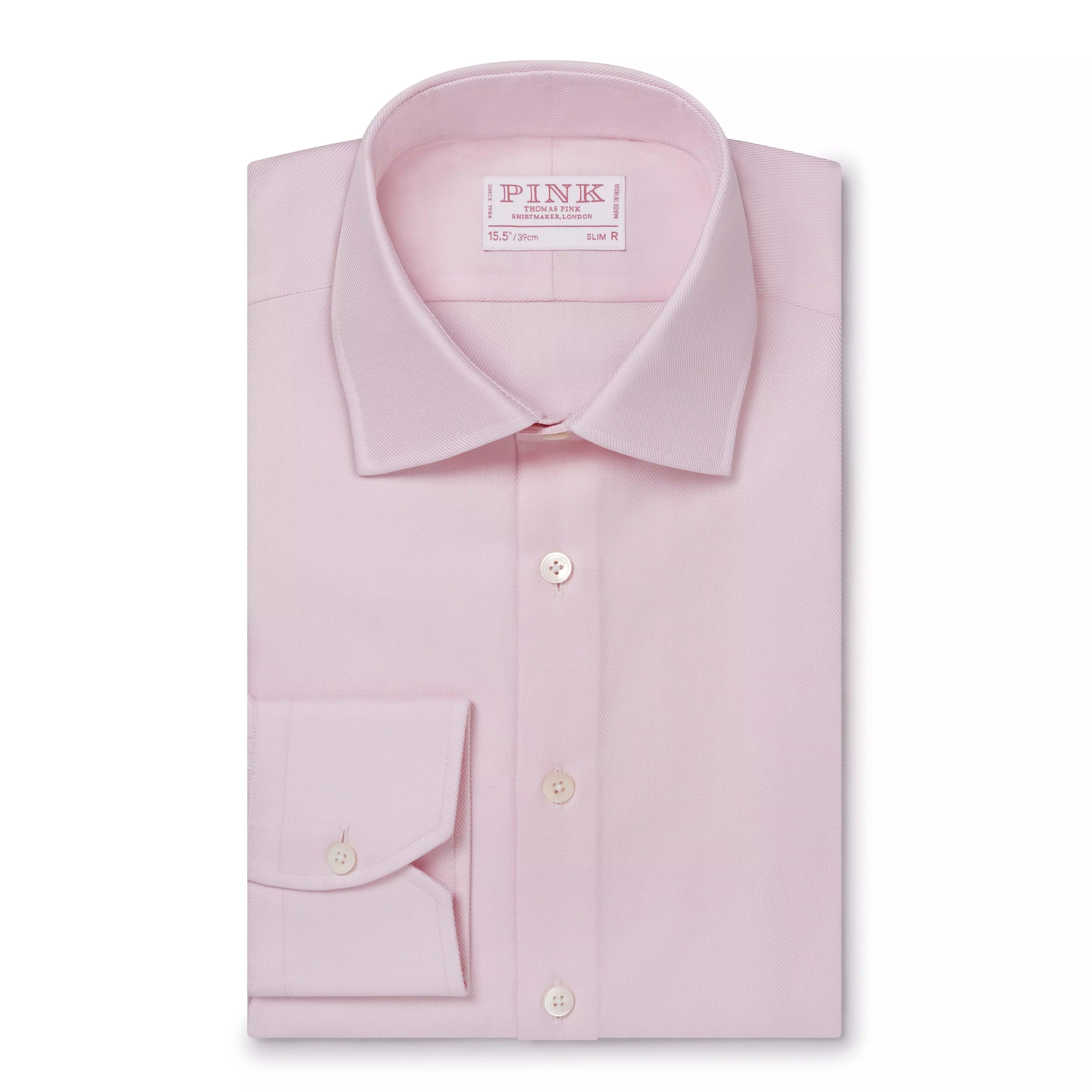 Pale Pink Slim Fit Royal Twill Formal Shirt