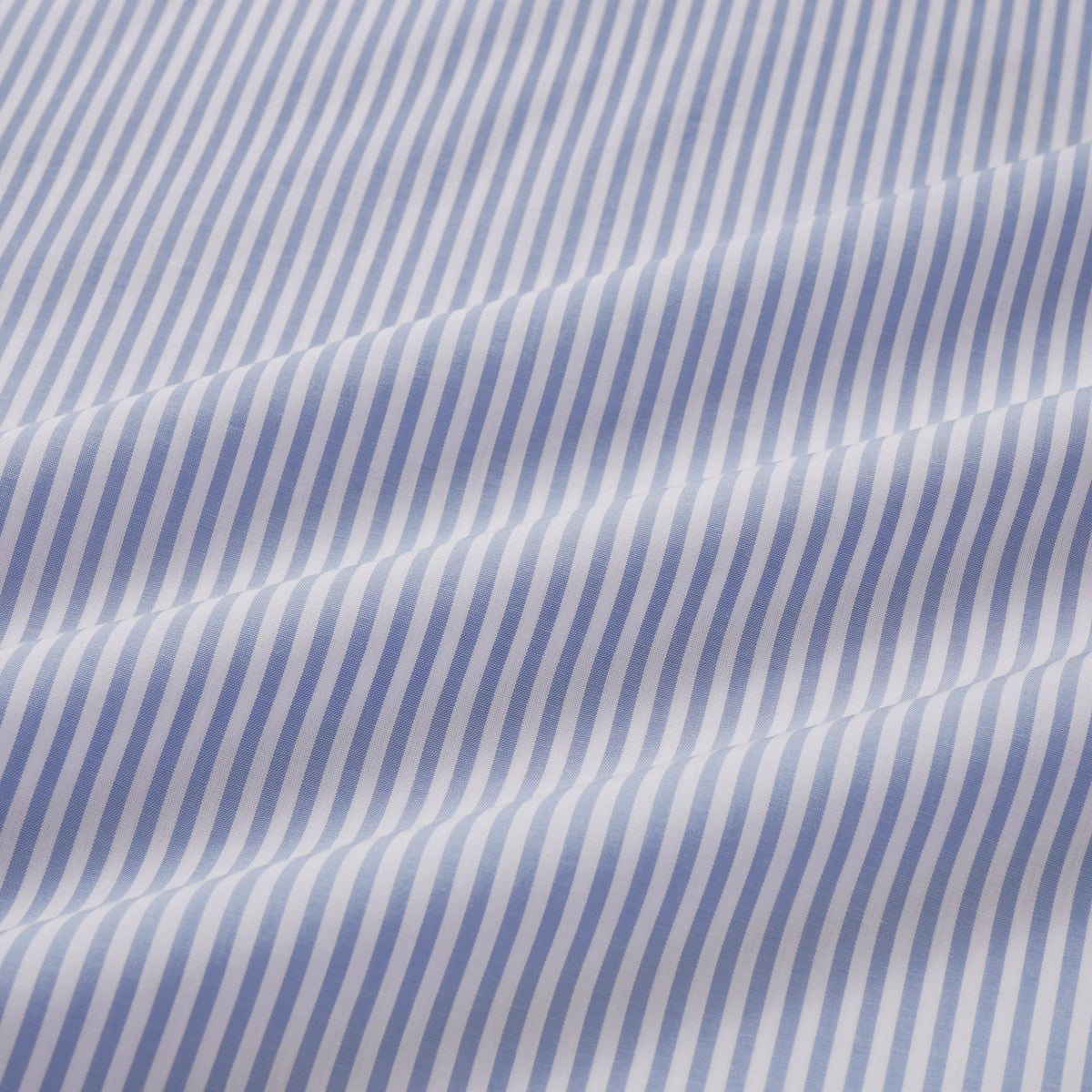 Blue & White Classic Fit Double Cuff Panama Stripe Formal Shirt